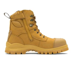 NUEVA Bota de Seguridad Blundstone Rotoflex Tobillo Cremallera/Encaje Compuesto Trigo Talla 6 - Imagen 1 de 7
