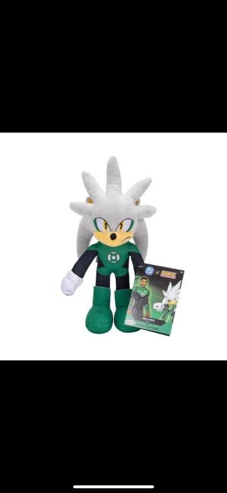 Silver the hedgehog Green Lantern Plush DC Comics Justice League - Image 1 of 1