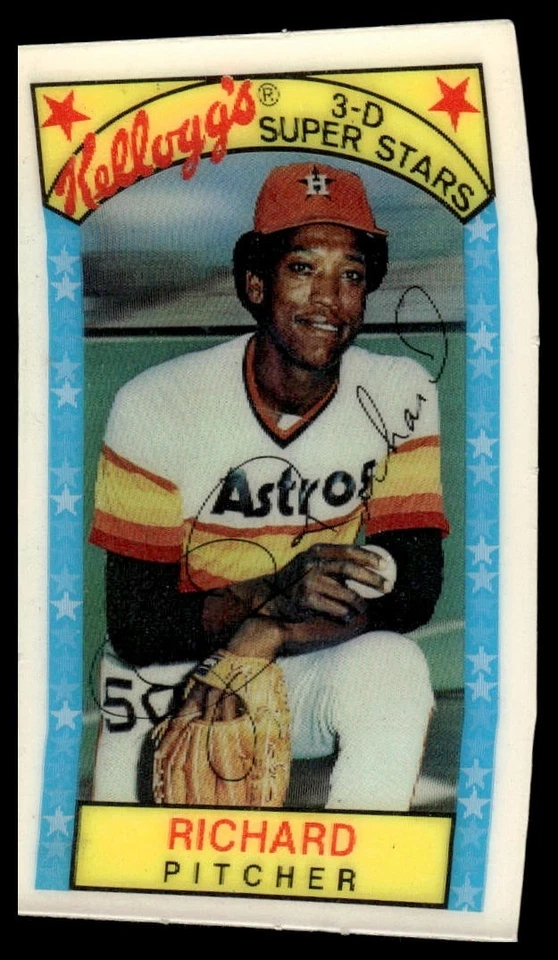 1979 Kellogg's 3-D Super Stars #19b J.R. Richard - Image 1 of 2