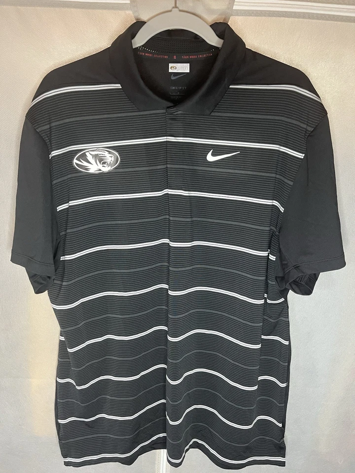Nike Golf Dri-Fit Missouri Tigers Team Issued Tiger Woods Polo Men’s Size Large - Image 1 of 4