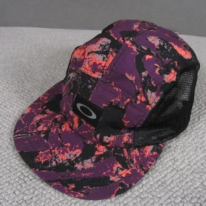 Oakley Cappello Berretto Cinghia Regolabile Performance Campeggio Viaggio Corsa Viola 5 Pannelli - Foto 1 di 12