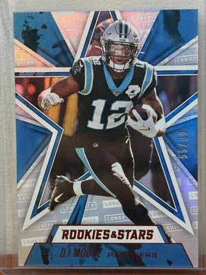 2020 Panini Rookies & Stars Longevity # 55/80 DJ Moore Carolina Panthers - Image 1 of 3