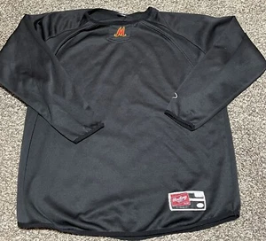 Vintage Maryland Terrapins NCAA Rawlings Baseball Shirt Long Sleeve Mens Medium - Picture 1 of 3