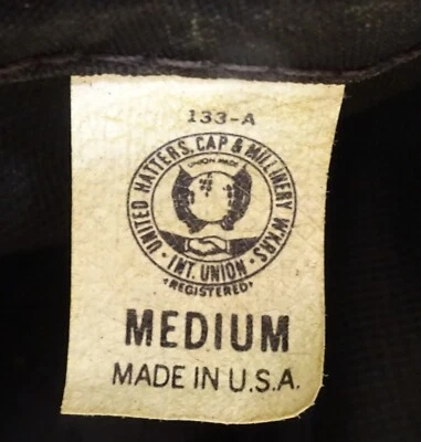 * De colección - EE. UU. - Hecho en Unión - HOMBRE - SOMBRERO DIFUSO - verdadero SUAVE como ANGORA - IMPRESCINDIBLE C Foto 1 de 3