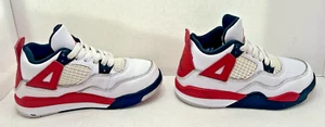 Nike Air Jordan 4 Zapatos Retro Blanco/Rojo Cemento/Rojo Fuego BQ7669-161 Talla 12c - Imagen 1 de 11