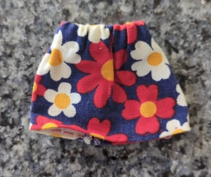 Barbie Vintage Bright Floral mod Retro style mini skirt -Handmade? 🌼 - Picture 1 of 6