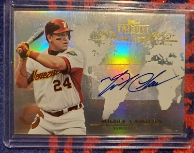 MIGUEL CABRERA 2013 TOPPS TRIBUTE WBC VENEZUELA DETROIT TIGERS AUTOGRAPH MLB 🔥  - Image 1 of 2