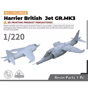 Yao's Studio LYR220008 1/220 Military Model Kit Harrier British Jet GR.MK3 - Bild 1 von 6