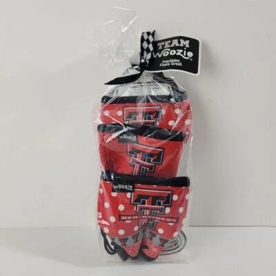 Woozie Texas Tech 红色突袭者捆绑出售礼品套装隔热葡萄酒玻璃套 Coozie — 第 1/4 张图片