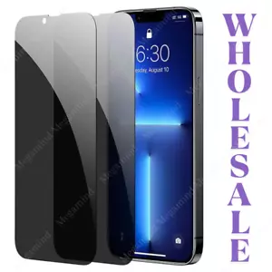 Privacy Tempered Glass Screen Protector Lot For iPhone 16 15 14 12 11 13 Pro Max - Picture 1 of 29