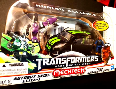 NEW HASBRO TRANSFORMERS DARK OF THE MOON (AUTOBOT SKIDS ELITA-1 TECH SARGENT ) - Image 1 of 4