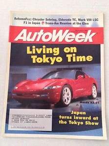 Autoweek Magazine Mazda RX-01 Chrysler Sebring November 6, 1995 020617RH - Imagen 1 de 1