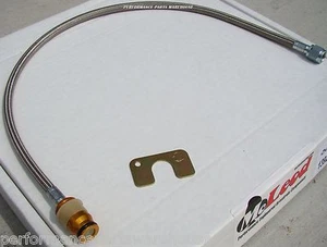 HYDRAULIC CLUTCH LINE - 98-02 GM QUICK DISCONNECT / AN4 FITTINGS 48" LENGTH - Picture 1 of 4