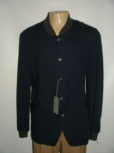 NEW WT SAMUELSOHN CARDIGAN SWEATER SIZE L 46 R 100% WOOL WOVEN IN ITALY #465 - Picture 1 of 10
