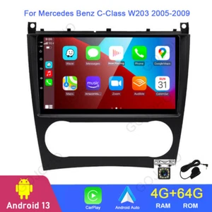 Android 13 4+64G For Mercedes Benz C-Class W203 2005-09 Car Stereo Radio Carplay - Picture 1 of 21