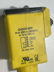 Banner Q45VR3FP Fiber Optic Amplifier 12-250 VDC / 24-250 VAC USED BO2 - Picture 1 of 12