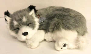 Peluche electrónico Perfect Petzzz ALASKAN HUSKY Lobo Respiración Cachorro Perro Dormir - Imagen 1 de 2