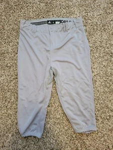 Pantalones de béisbol ADIDAS DK ELITE estilo rodilla braguita para hombre talla XL grises nuevos sin etiquetas - Imagen 1 de 4