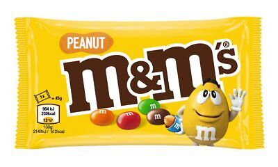 M&M's Erdnuss Schokolinsen Mini Snacks Peanut Knabberspaß 31 X 45g NEU MHD 5/23 • 11.49€