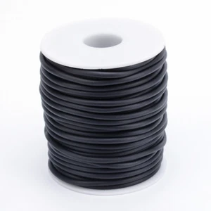 1 Roll 4mm Hollow Pipe PVC Tubular Synthetic Rubber Cord Hole 2mm about 15m/Roll - Picture 1 of 40