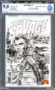 Doc Savage #1 - 1:200 RI Sketch Cover - Alex Ross - CBCS 9.8 - White Pages - Bild 1 von 1