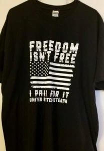 Gildan Hombre 100% Algodón Camiseta Manga Corta con Logo "La Libertad no es Gratis" 2 XL - Imagen 1 de 6