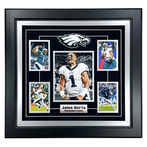 Jalen Hurts Autographed Philadelphia Eagles 8x10 Photo Framed JSA Signed Philly - Picture 1 of 13