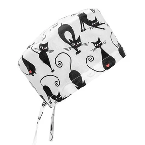 Scrub Cap Hat Medical Uniform Surgical Funny Print Nurse Doctor KATE BIANCO - Picture 1 of 31