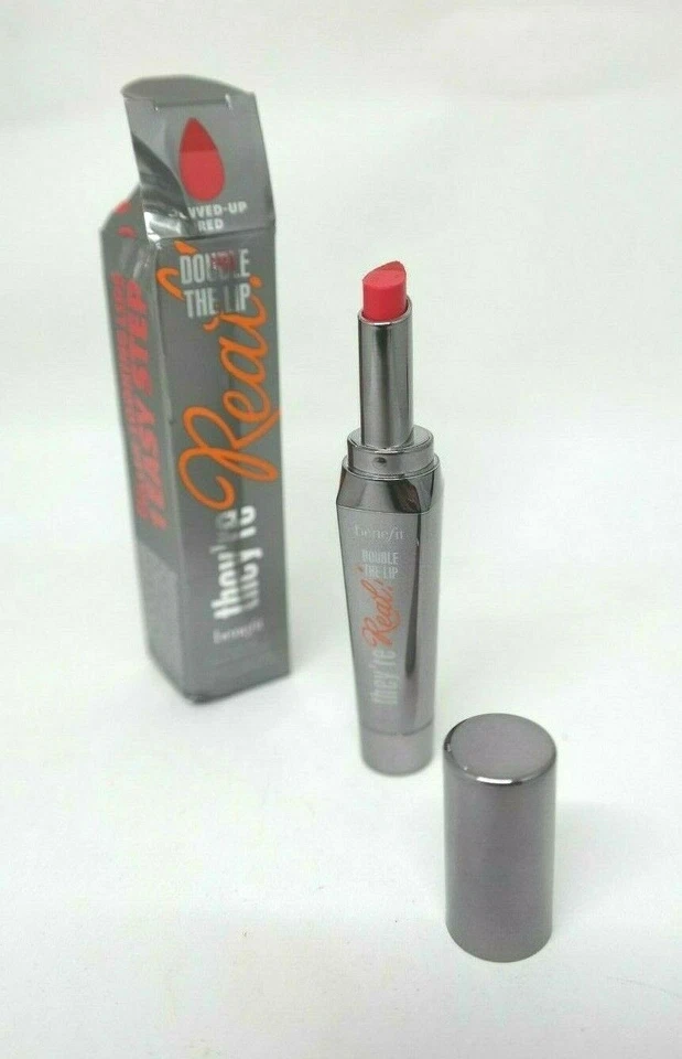 Lápiz labial y delineador Benefit They're Real Double the en uno REVVED UP ROJO Mini Foto 1 de 1