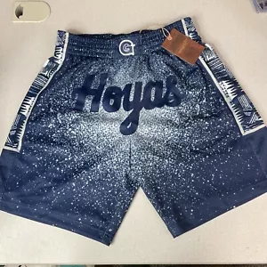 Pantalones Cortos de Baloncesto Mitchell & Ness Georgetown Hoyas Para Hombres Medianos NCAA Gradiente Nuevos con Etiquetas - Imagen 1 de 2