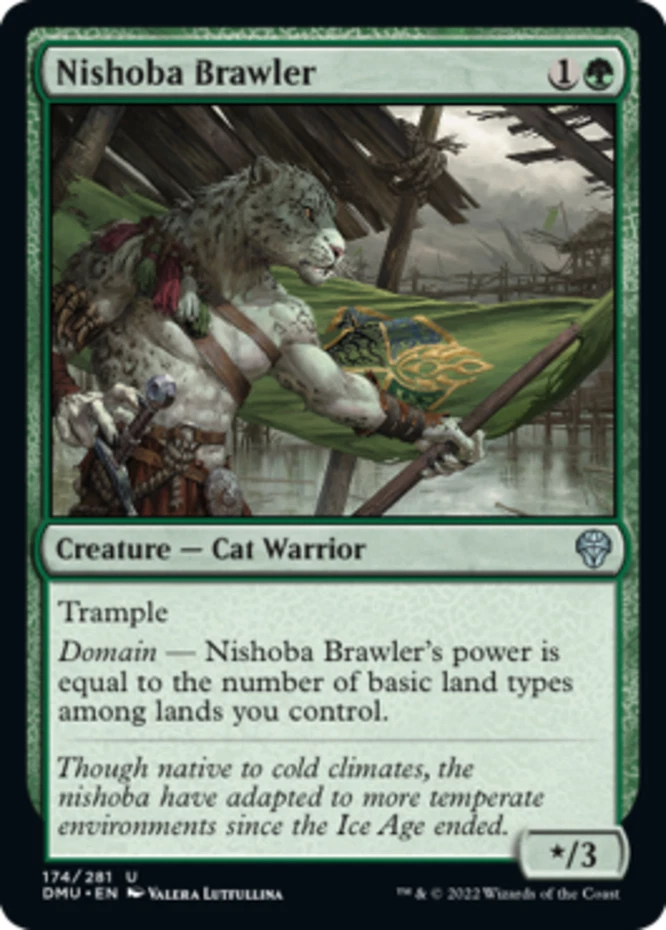x4 Nishoba Brawler - Foil U MTG Dominaria United M/NM, English - Image 1 of 1