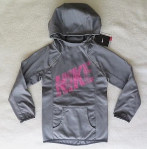 Nike Girls' Epic Flash Pullover Training Grey Hoodie - Size XS - NWT MSRP$60.00 - Picture 1 of 7