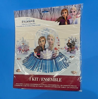Disney FROZEN II Party Table Decorating Kit 23 Pieces Elsa Anna Olaf Kristoff - Image 1 of 2