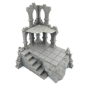 MEDIEVAL RUIN TABLETOP FOR LOTR AOS WFB FANTASY SCENERY 3D PRINTED QP3D - Picture 1 of 6