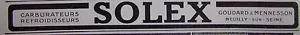 PRESSEWERBUNG 1918 SOLEX VERGASER KÜHLER GOLD MENNESSON - Bild 1 von 1