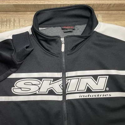 Suéter Skin Industries Cremallera Completa Negro Blanco Para Hombre XXL Pinup Niña De Colección Y2K Años 90 Foto 1 de 4