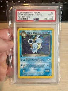Dark Blastoise 1ª Edición Holo Team Rocket 2000 Pokemon #3 PSA 9 Como Nuevo - Imagen 1 de 2
