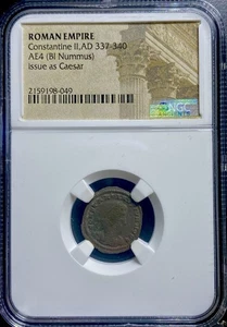 Emperor Constantine II 337-340AD  NGC Issue As Caesar Ancient Roman Coin - Picture 1 of 9