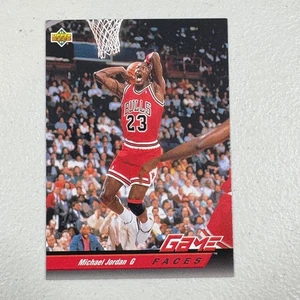 1993-94 Upper Deck MICHAEL JORDAN Card #488 Game Faces Chicago Bulls HOF - Picture 1 of 2
