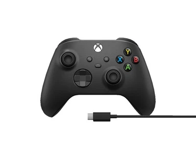MICROSOFT Wireless Controller + USB C Kabel Schwarz für PC, Xbox One, Series S, - Bild 1 von 3