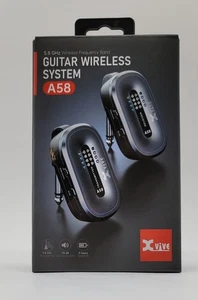 Xvive A58 Sistema Strumento Chitarra Wireless Nero Banda di Frequenza 5,8 GHz - Foto 1 di 8