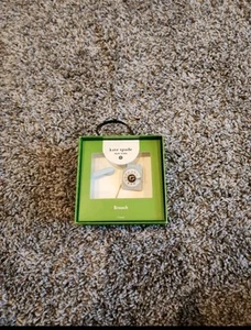 NWT Kate Spade x Target Gold Plated Light Blue Rotary Dial Telephone Pin/Brooch - Picture 1 of 2