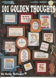 101 Goldene Gedanken Kreuzstich Faltblatt.  - Bild 1 von 1