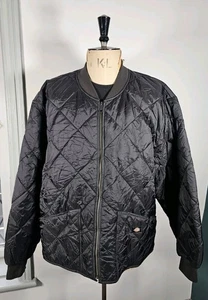 Dickies Steppjacke Herren 2XL schwarz wattiert Argyle Diamond Freizeit Workwear  - Bild 1 von 17