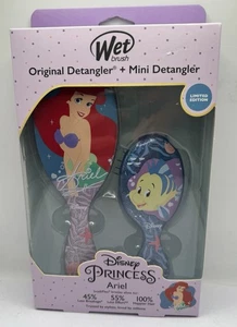 Wet Hair Brush Disney Princess Kit Ariel Full Size Mini Cute Set Under The Sea - Picture 1 of 3