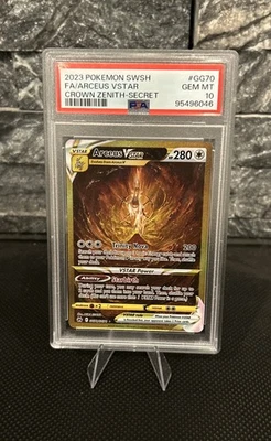 PSA 10 Arceus VSTAR (Secret) GG70/GG70 Crown Zenith: Galarian Gallery Holo (2023 - Image 1 of 2