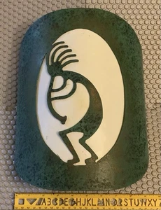 Kokopelli Metall Wandbild Wandleuchte Schirm Southwestern beleuchtet New Mexico Vintage - Bild 1 von 6