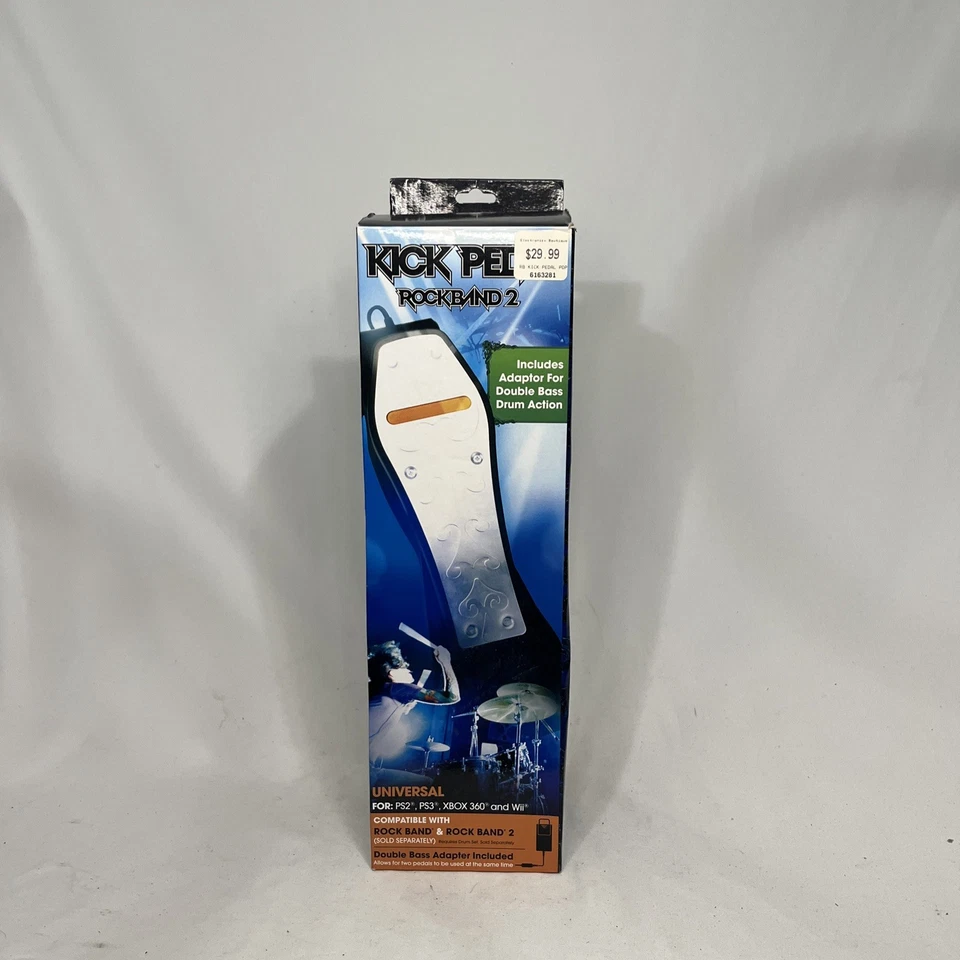 Guitar Hero Rock Band 2 Foot Pedal Bass Drum Kick Ps2 Ps3 Wii Xbox 360 Open Box - Image 1 of 4