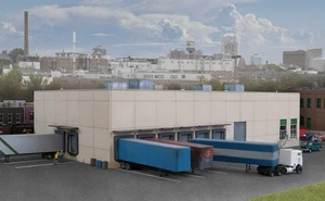 Walthers Cornerstone N Scale Building/Structure Kit Modern Concrete Warehouse - Picture 1 of 1