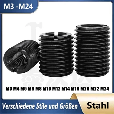 45# Kohlenstoffstahl Gewindeeinsätze Selbstschneidend Gewindereparatur Einsatz - Bild 1 von 4